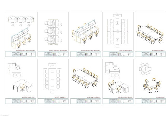 3D Furniture Cad Blocks Dwg Download