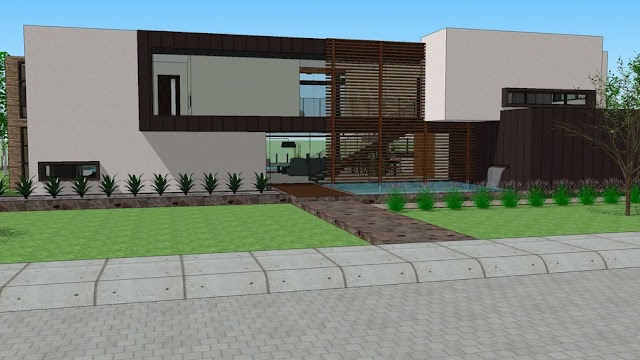 Modern House With Two Floors [SKP]