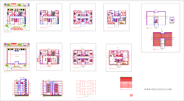 5️⃣ Pavement Boutique Hotel Project [DWG]