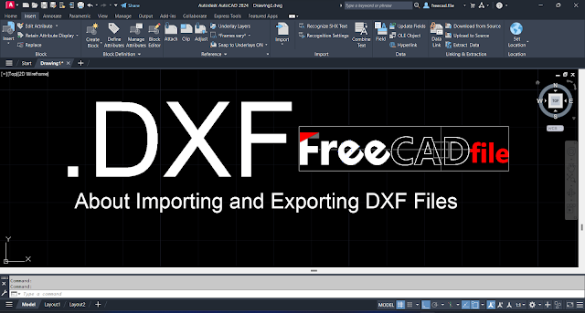 About Importing and Exporting DXF Files