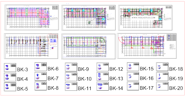 Apartment Building, Concrete Structures, Masonry [DWG]