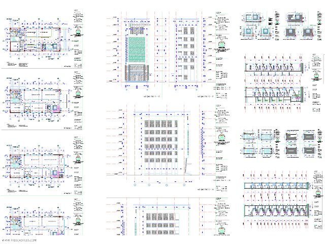 Bank of Several Floors 3 AutoCAD [DWG]