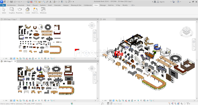 BIM Office Furniture Revit [rvt]