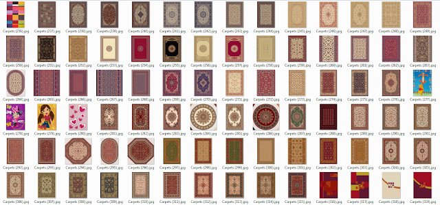 Carpets for architectural designs on Photoshop