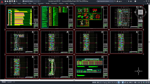 Commercial Building Project HVAC Plans [DWG]