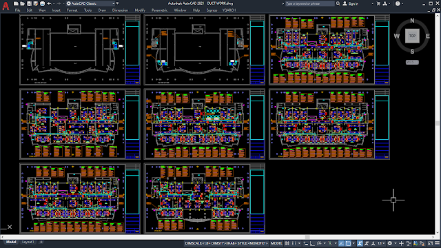 Chilled Water & FCU [HVAC Project][DWG] 