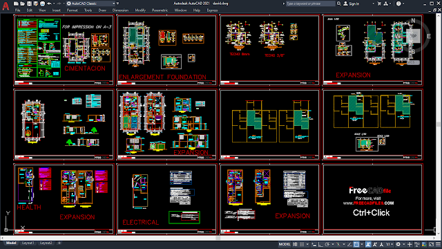 Duplex house project [DWG]