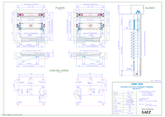 Elevator 4 Persons [DWG]