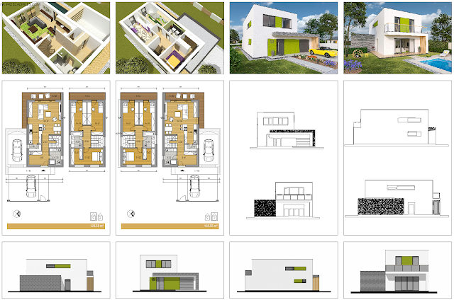 Family house 120 mq [DWG,PDF,JPG]