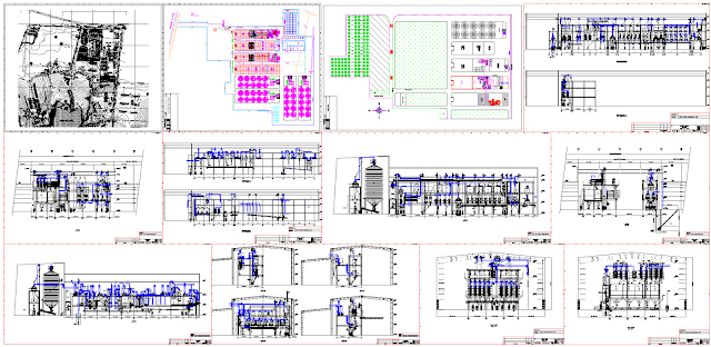 Grain mill plant designs [DWG, PDF]