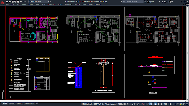 House Electrical Installation [DWG]