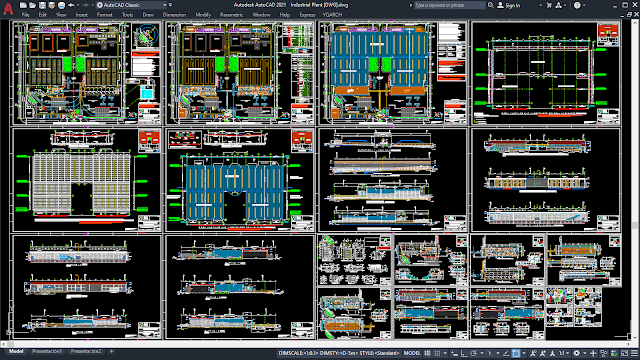 Complete Industrial Plant Project Plans [DWG]
