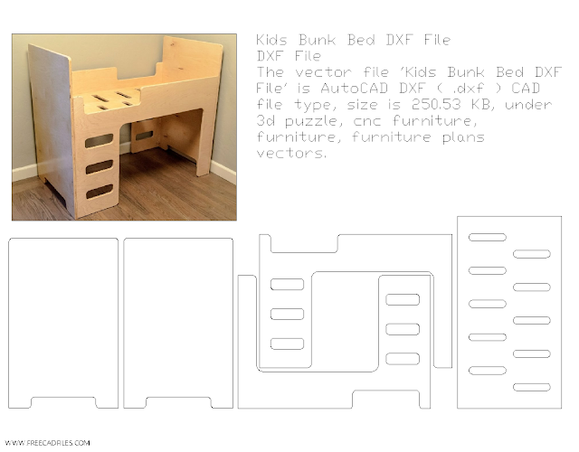Kids Bunk Bed [DXF] File