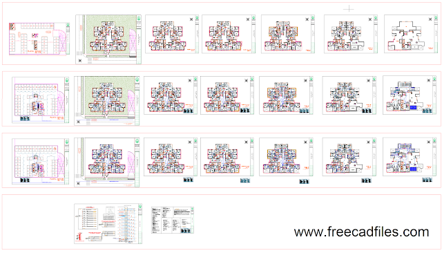 Building Project - Multi Electrical Installations [DWG]