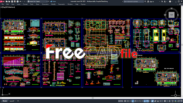 Multispecialty Hospital Detail [DWG]
