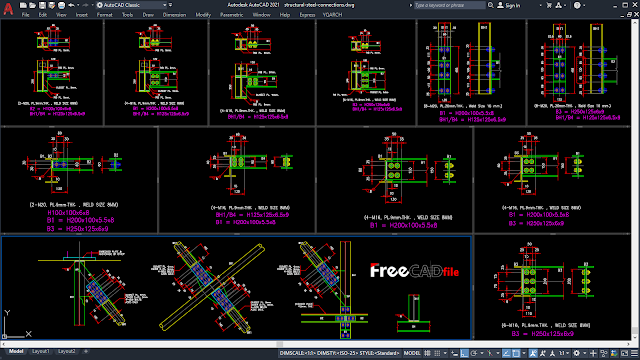 Structural Steel Connections [DWG]