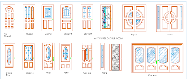 Wooden Doors DWG