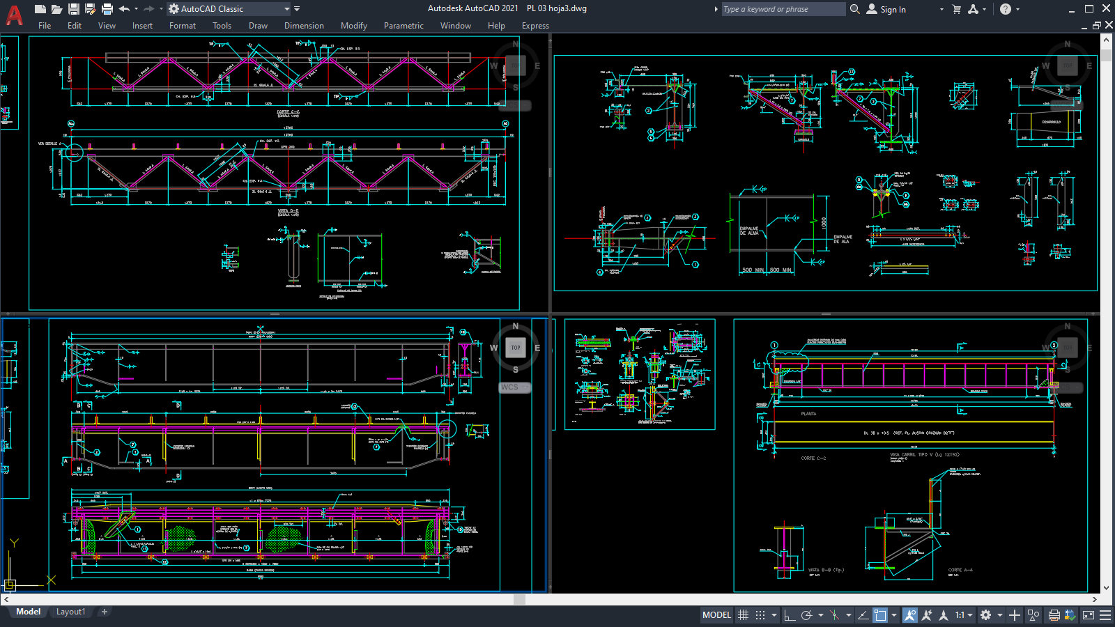 Overhead Bridge Crane [DWG]
